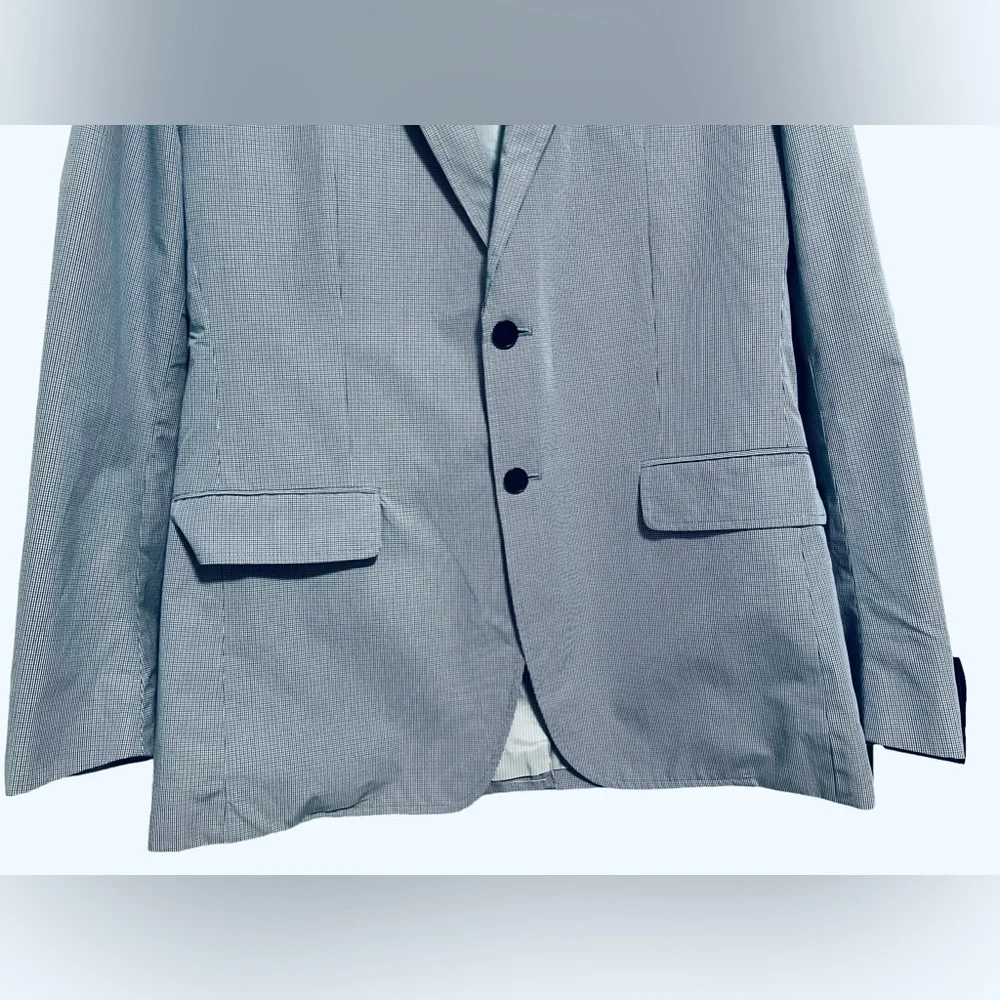 Banana Republic Light Blue Seersucker Sport Coat Blazer